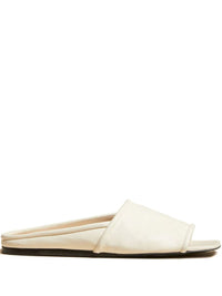 Sandales plates Stagg en cuir - Cream