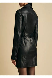 Robe Nuelle en cuir - Black