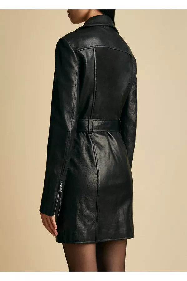 Robe Nuelle en cuir - Black