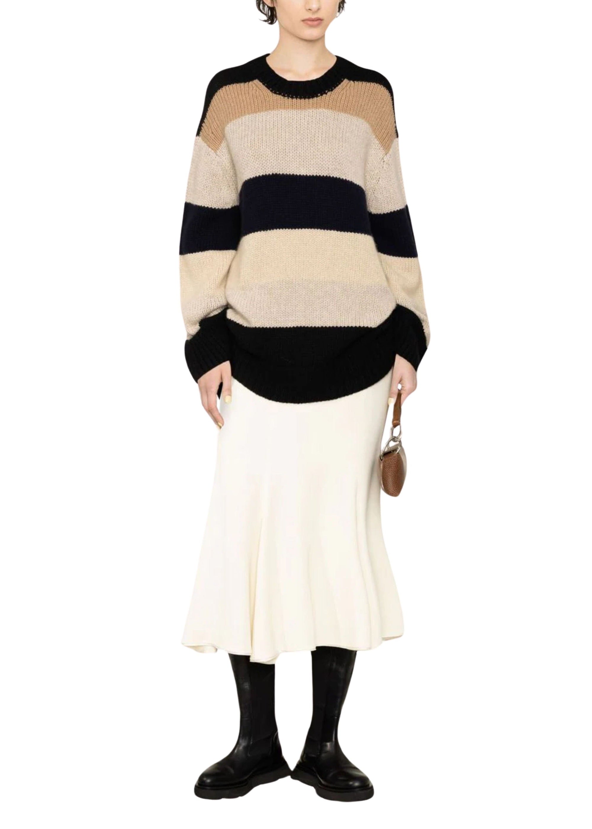 Pull Jade en cachemire - Multicolor Stripe