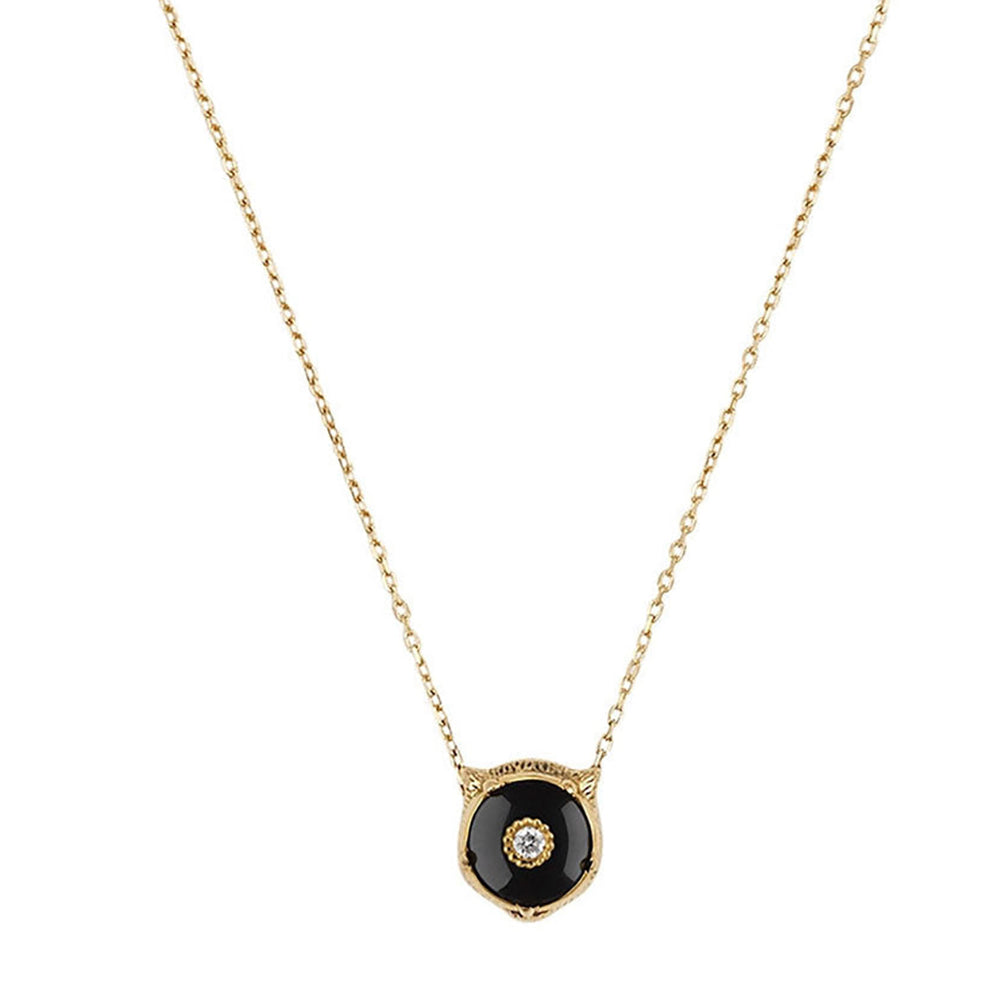 Collier Le Marche Des Merveilles en or jaune 18K & Diamants et Onyx - Black