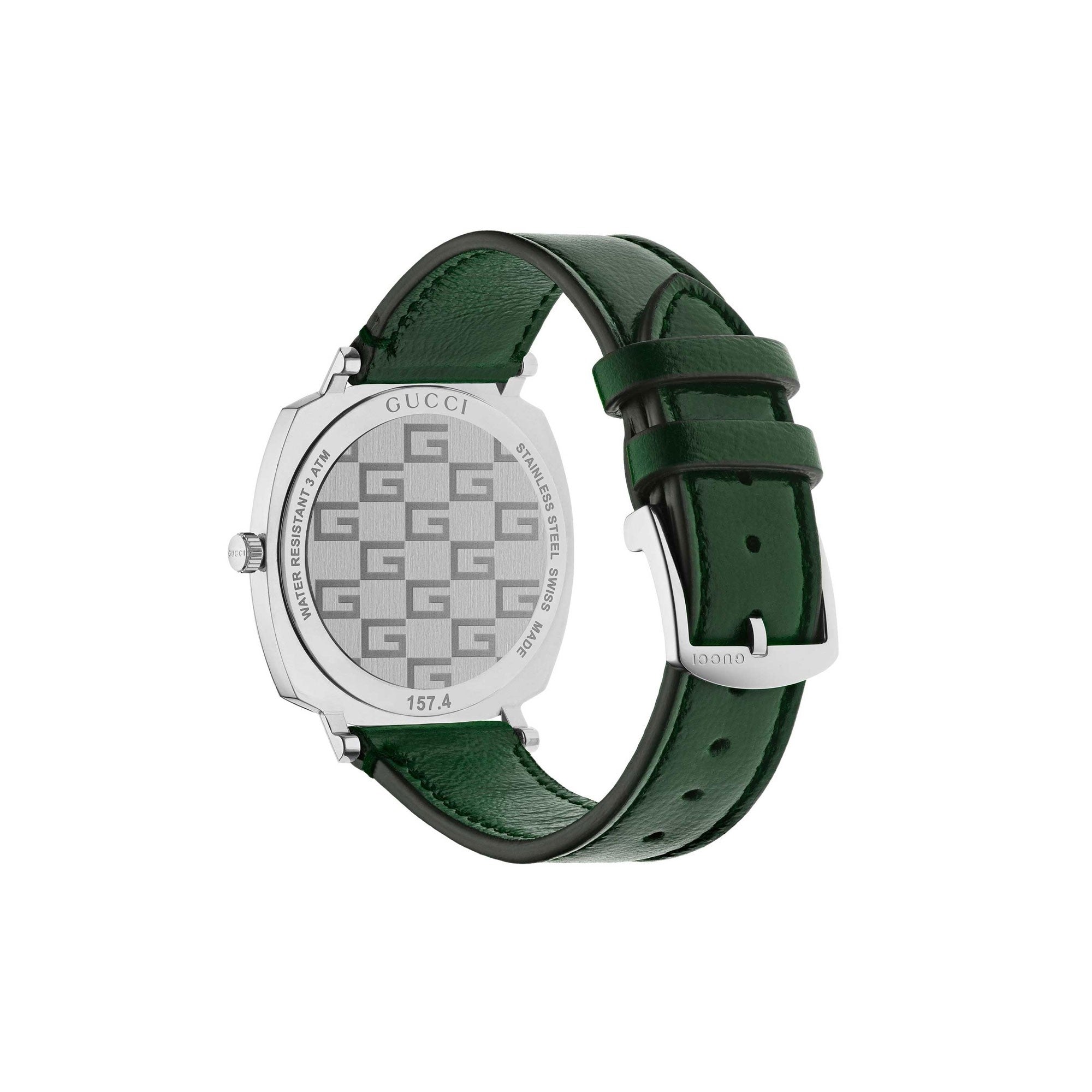 Montre à quartz Grip 38 mm en acier - White & Green