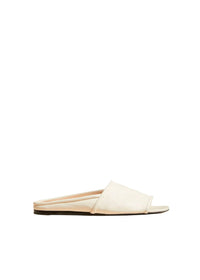 Sandales plates Stagg en cuir - Cream