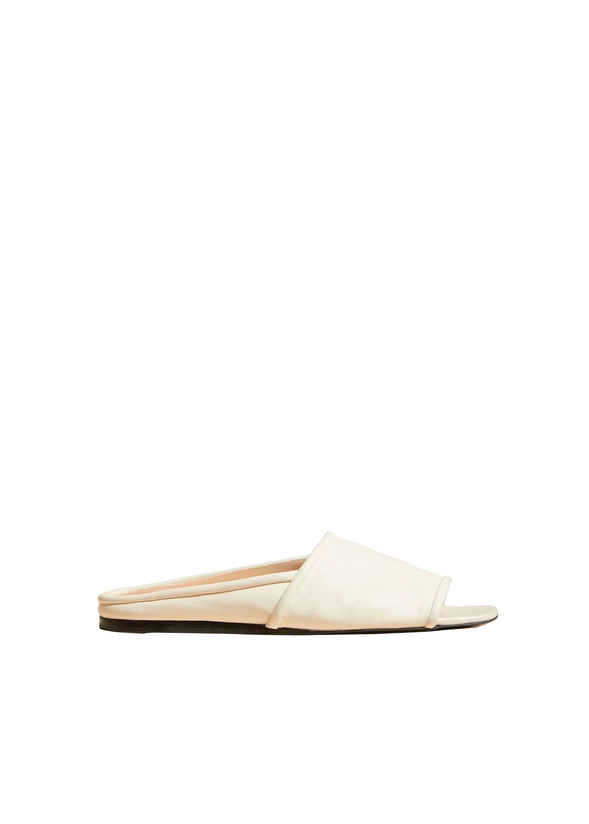 Sandales plates Stagg en cuir - Cream