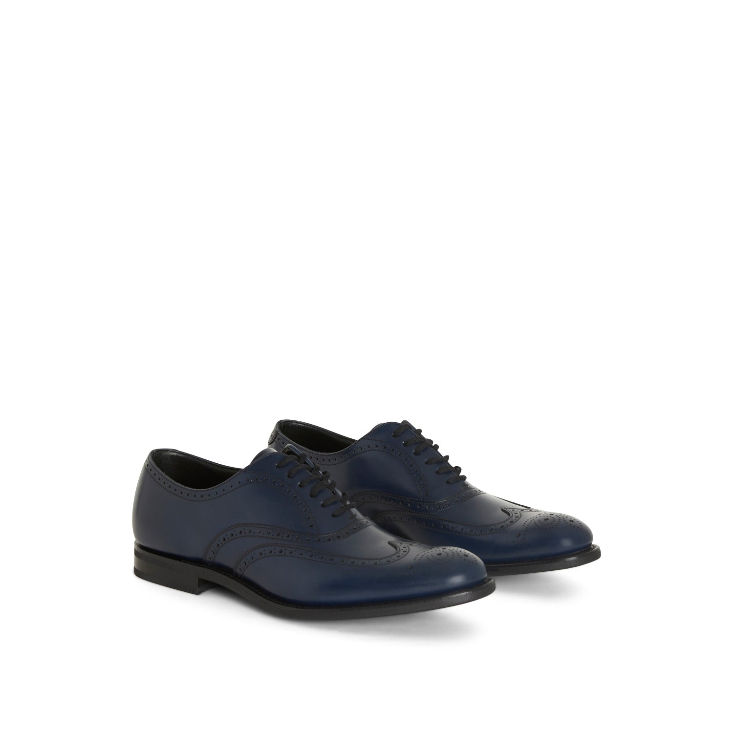 Richelieus Oxford Wilson - Bleu marine Brillant
