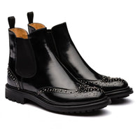 Bottines Aura à studs - Noir Fumé