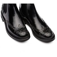 Bottines Aura à studs - Noir Fumé
