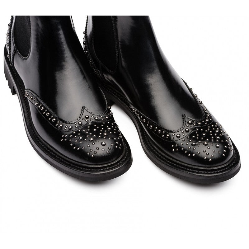 Bottines Aura à studs - Noir Fumé