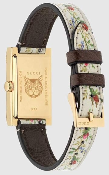 Montre à quartz New G-Frame Flower en plaqué or & Nacre - Multicolor Flower