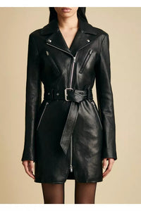 Robe Nuelle en cuir - Black