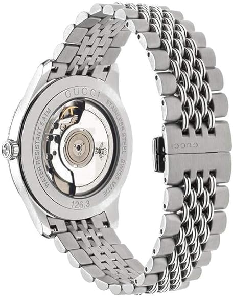 Montre automatique G-Timeless à index stars en acier - Silver