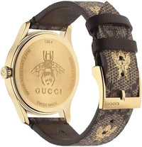 Montre à quartz G-Timeless en plaqué or - Beige & Bee