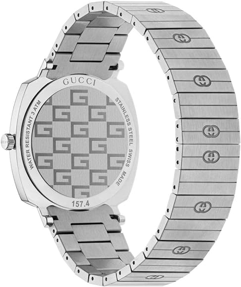 Montre à quartz Grip 38 mm en acier - White