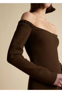 Robe Octavia en laine - Peat Moss