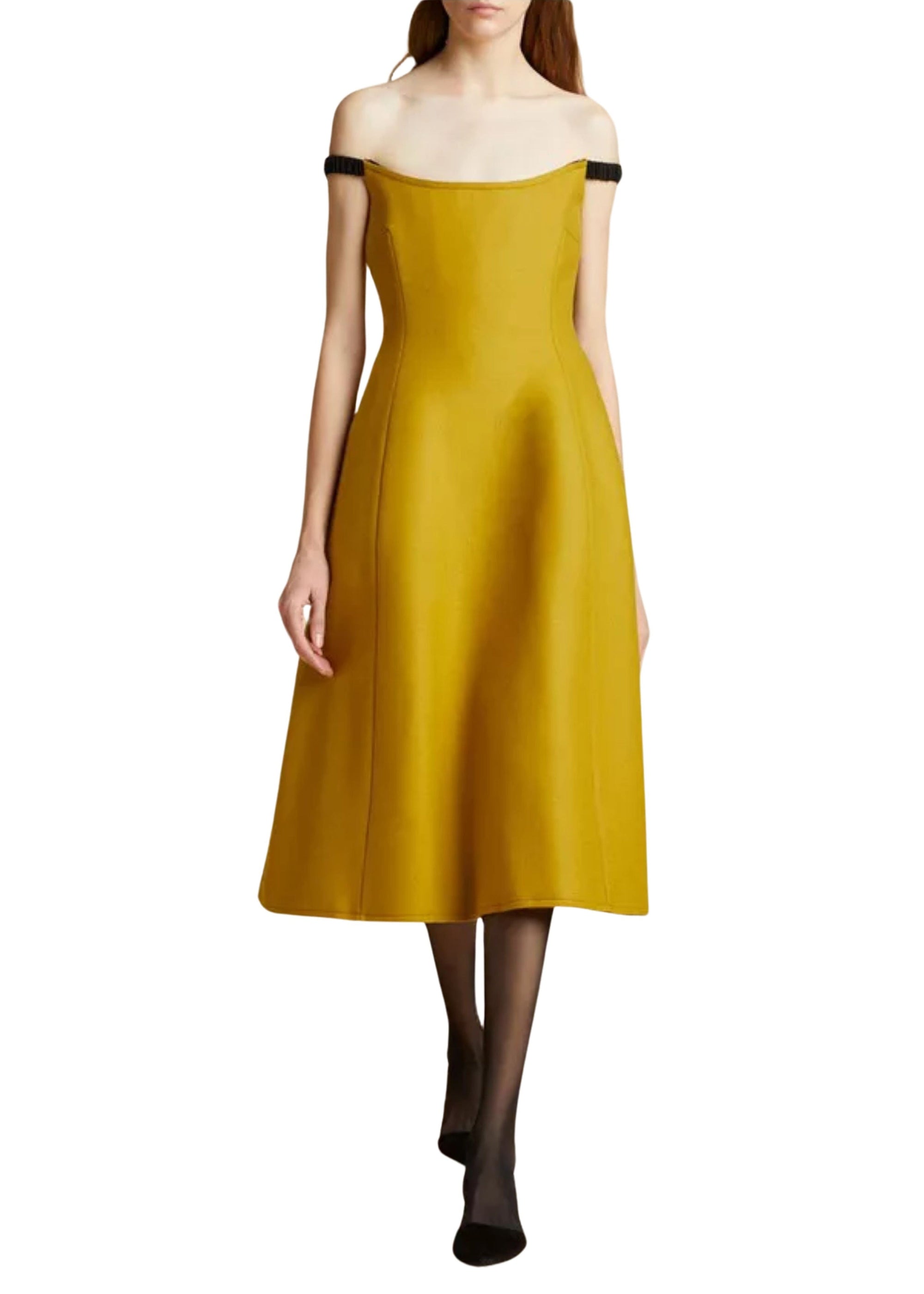 Robe Uma en laine - Mustard