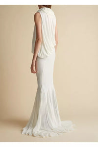 Robe Greco en soie - Cream