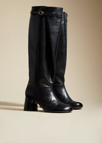 Bottes hautes Admiral en cuir - Black