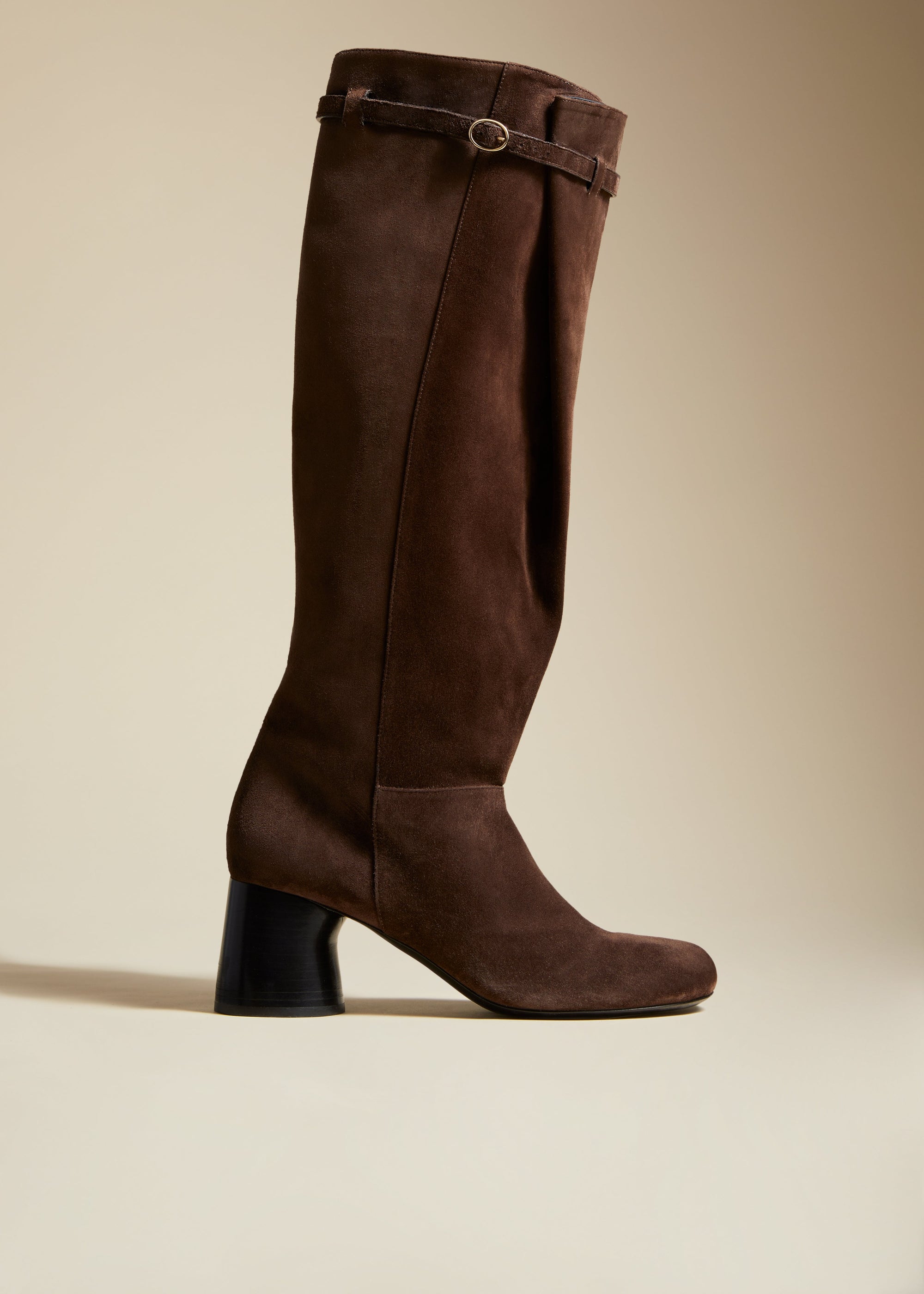 Bottes hautes Admiral en cuir - Coffee