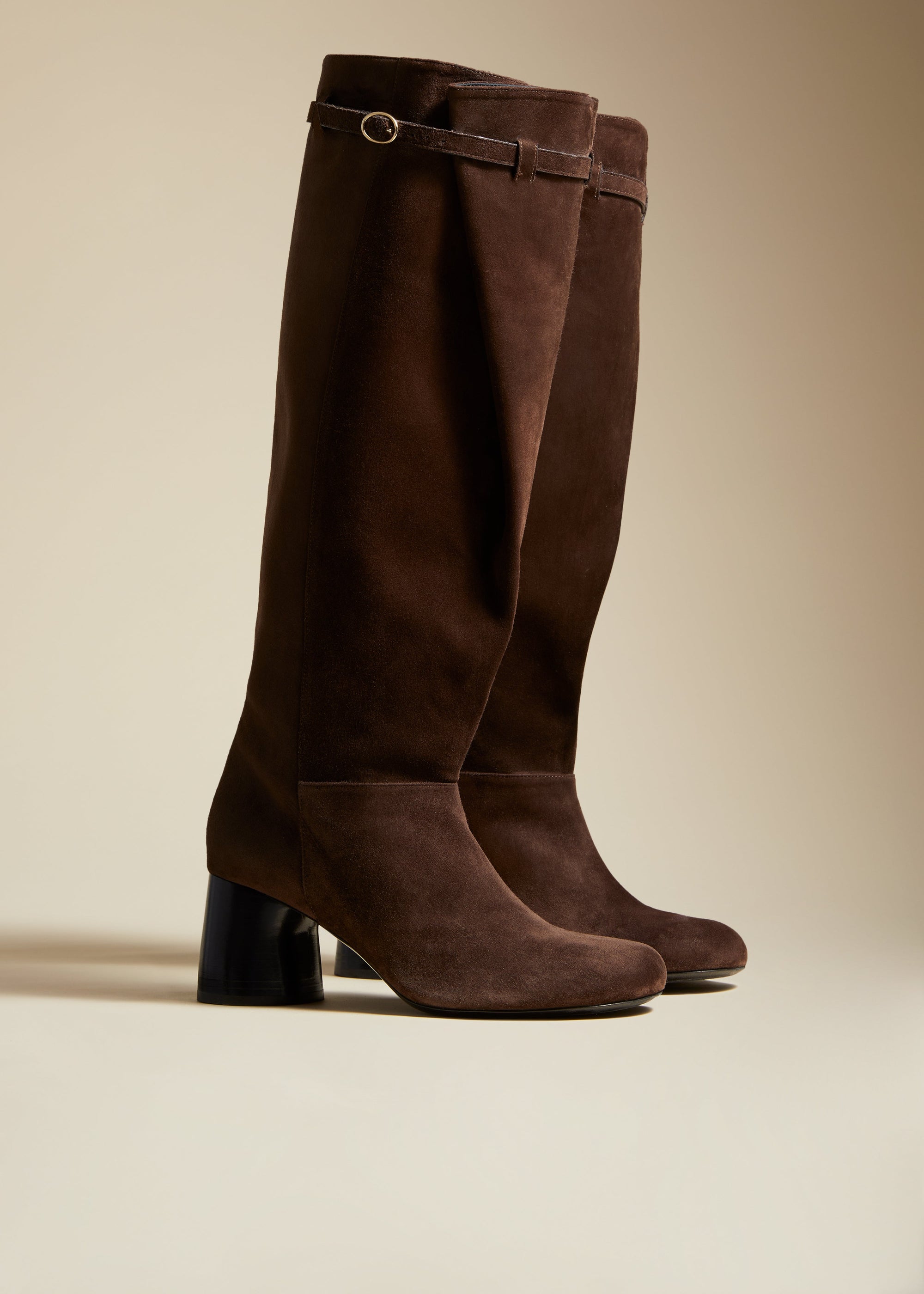 Bottes hautes Admiral en cuir - Coffee