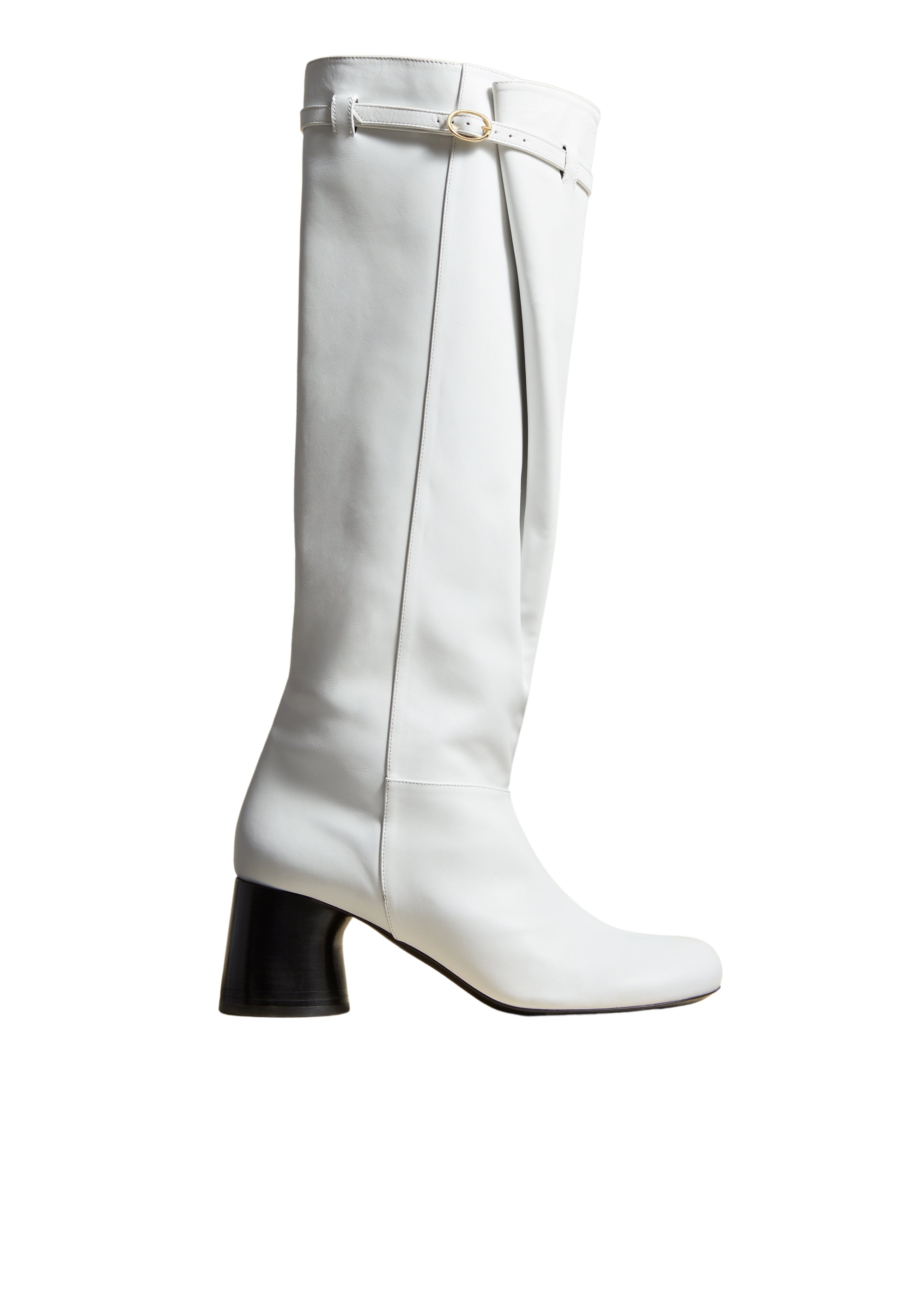 Bottes hautes Admiral en cuir - White