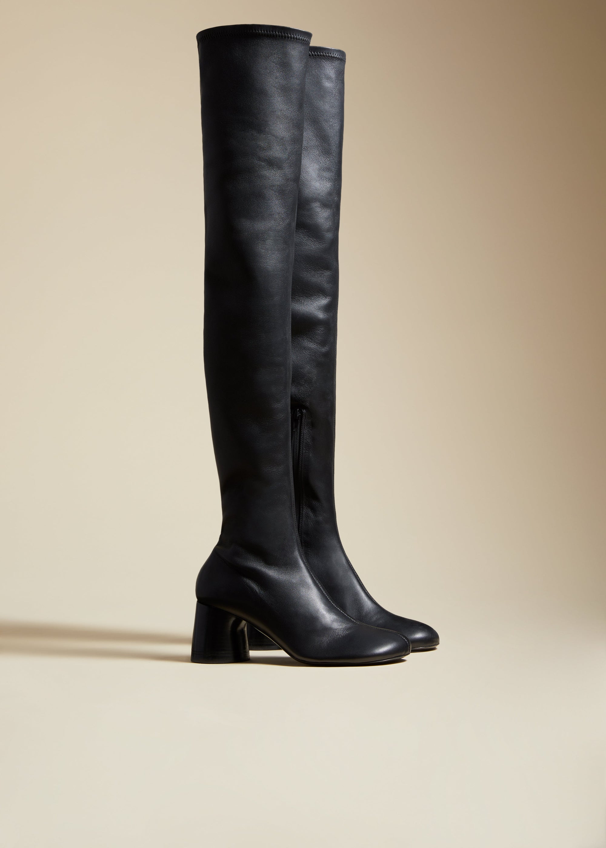 Cuissardes Admiral en cuir - Black