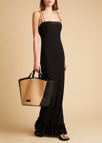 Robe Alix en soie - Black