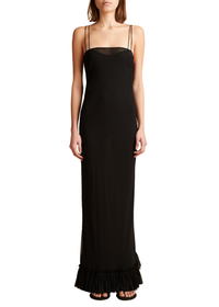 Robe Alix en soie - Black