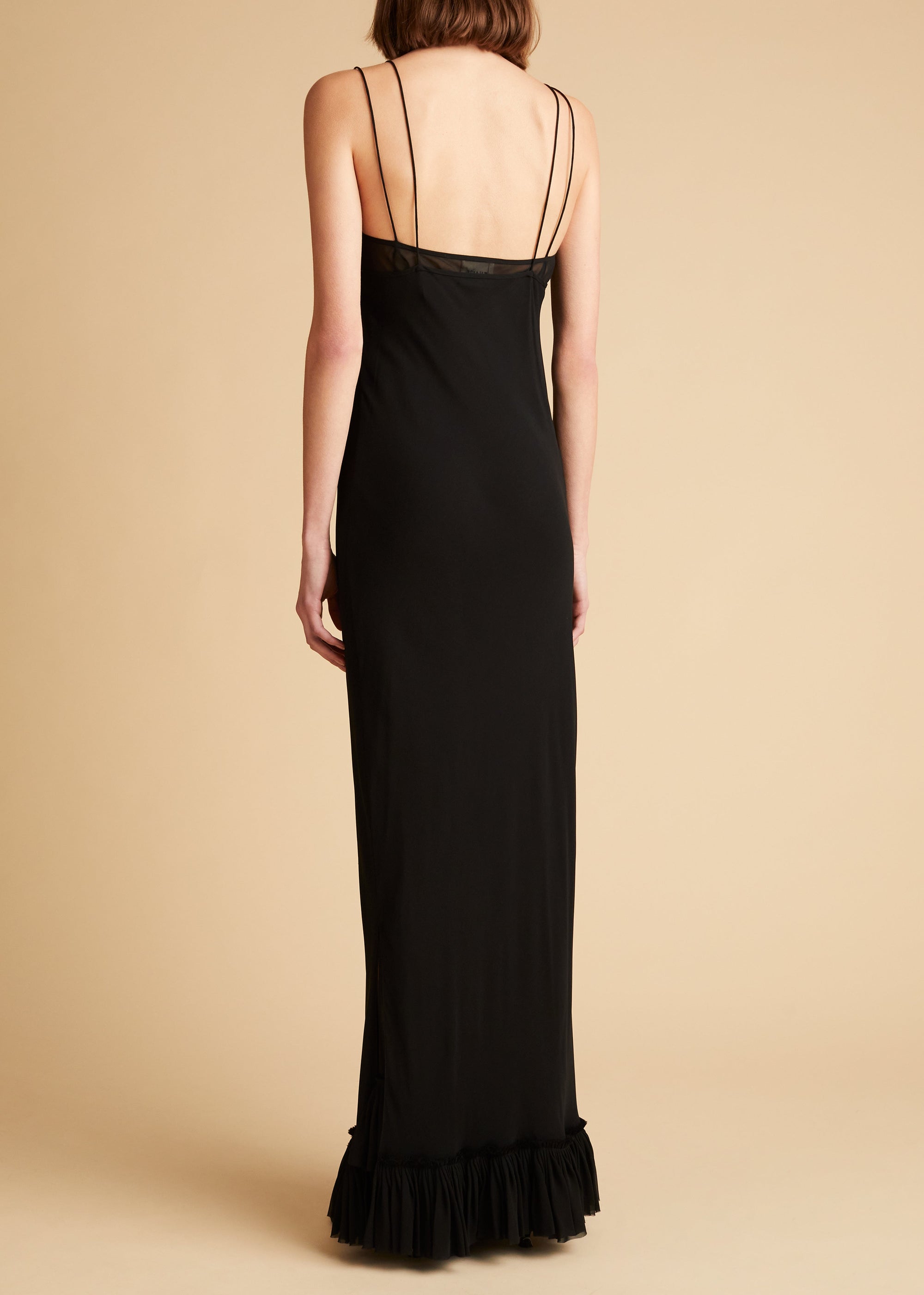 Robe Alix en soie - Black