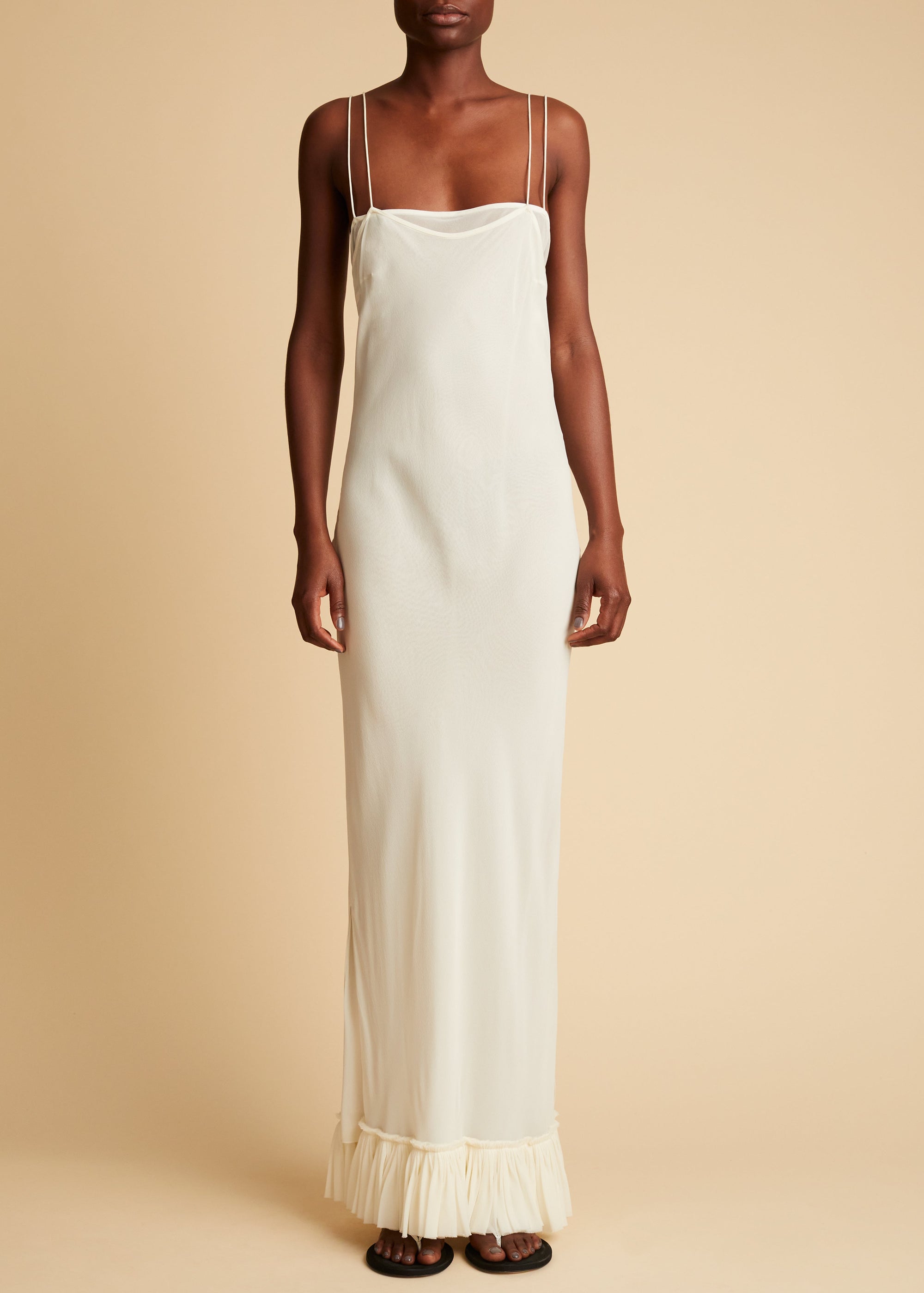 Robe Alix en soie - Ivory