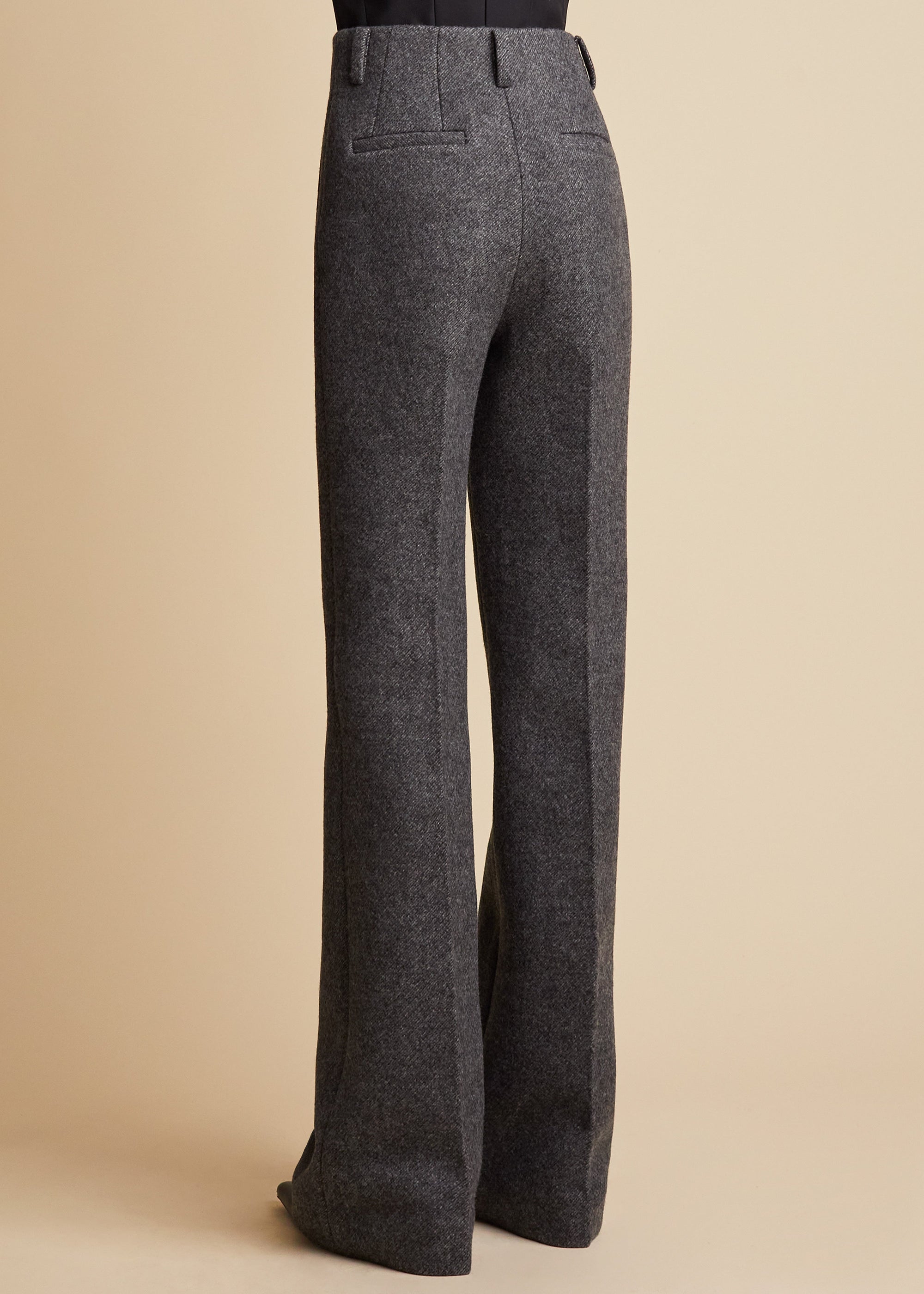 Pantalon Amelie en laine - Heather Grey