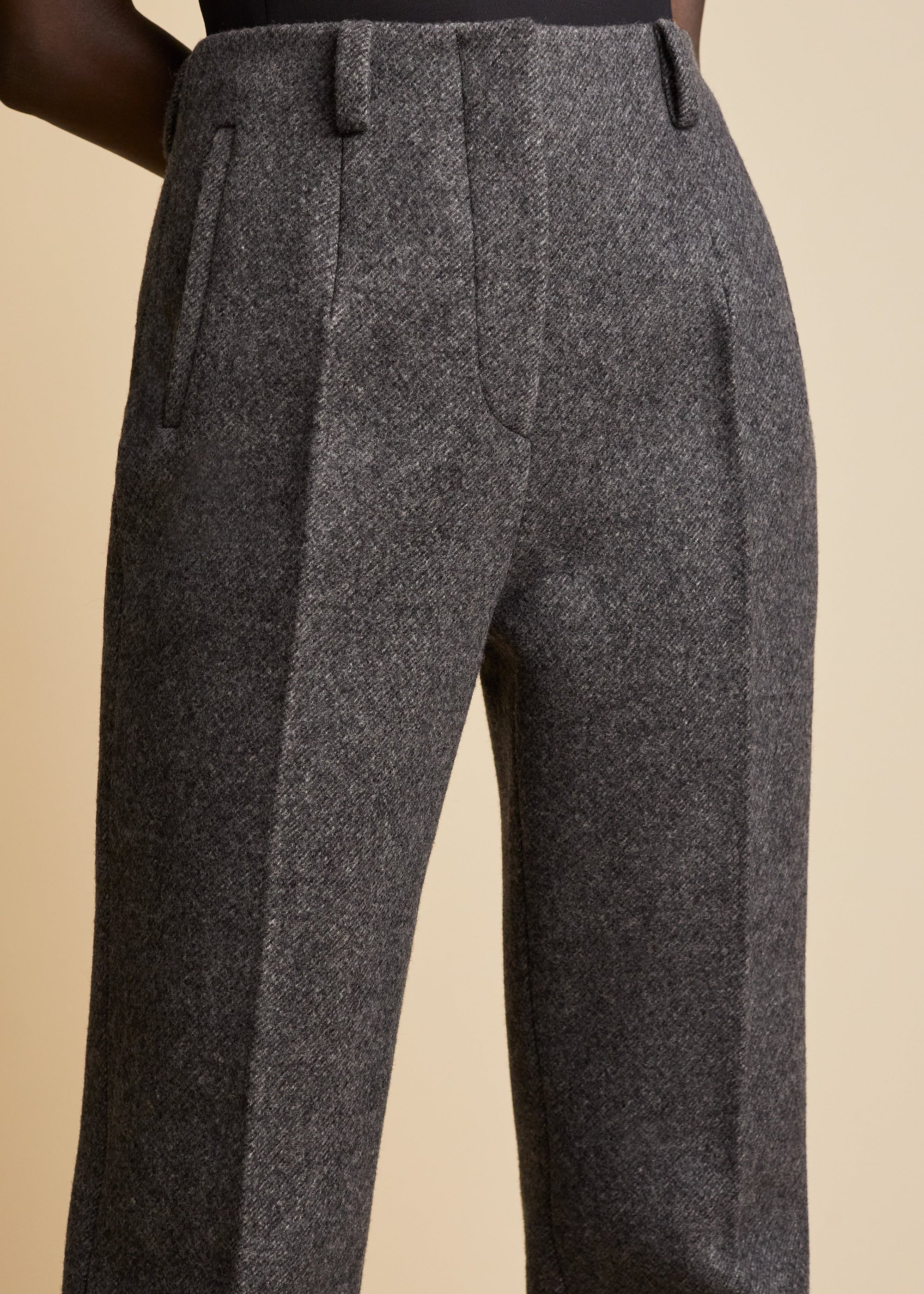 Pantalon Amelie en laine - Heather Grey