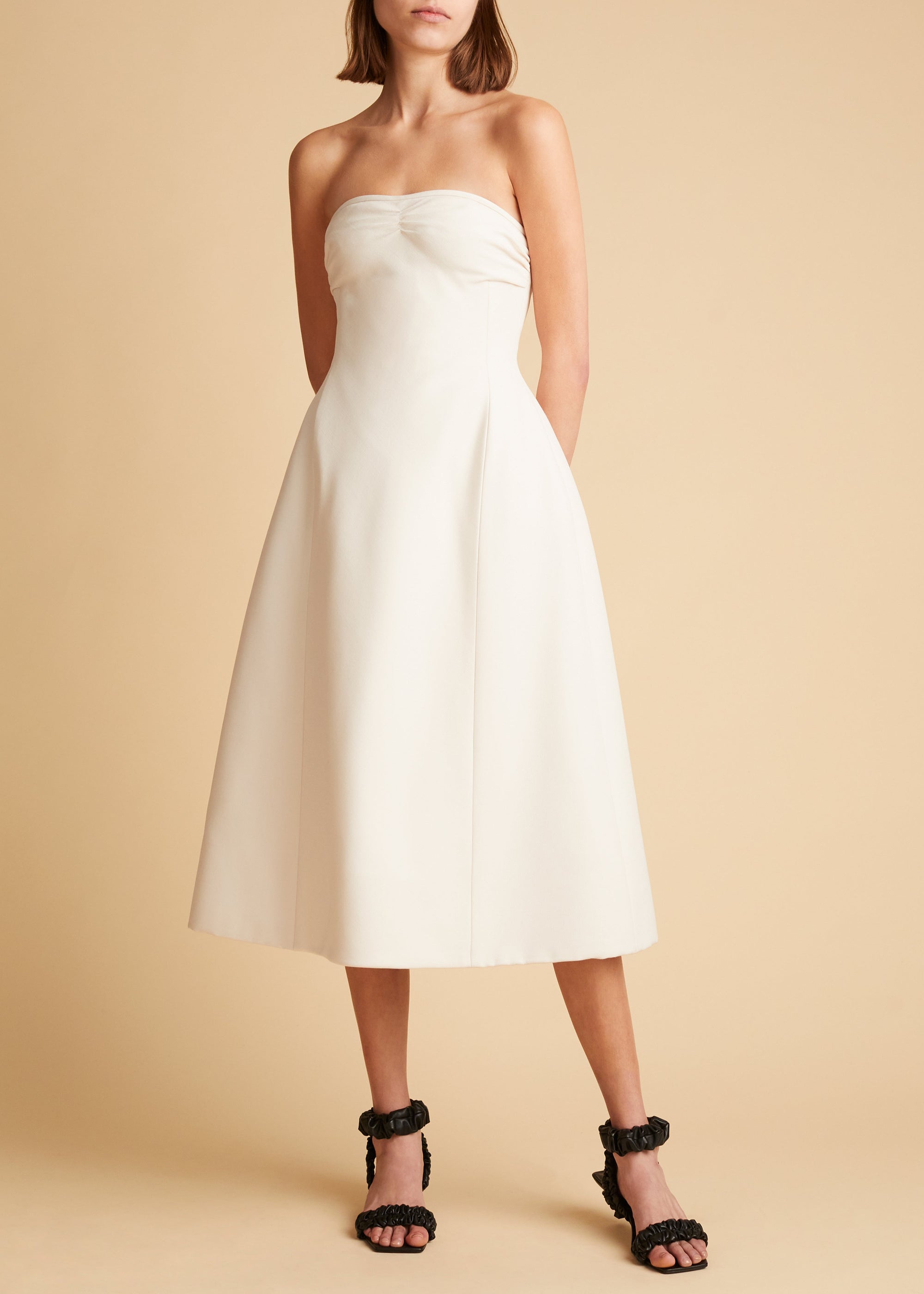 Robe Blume en laine - White