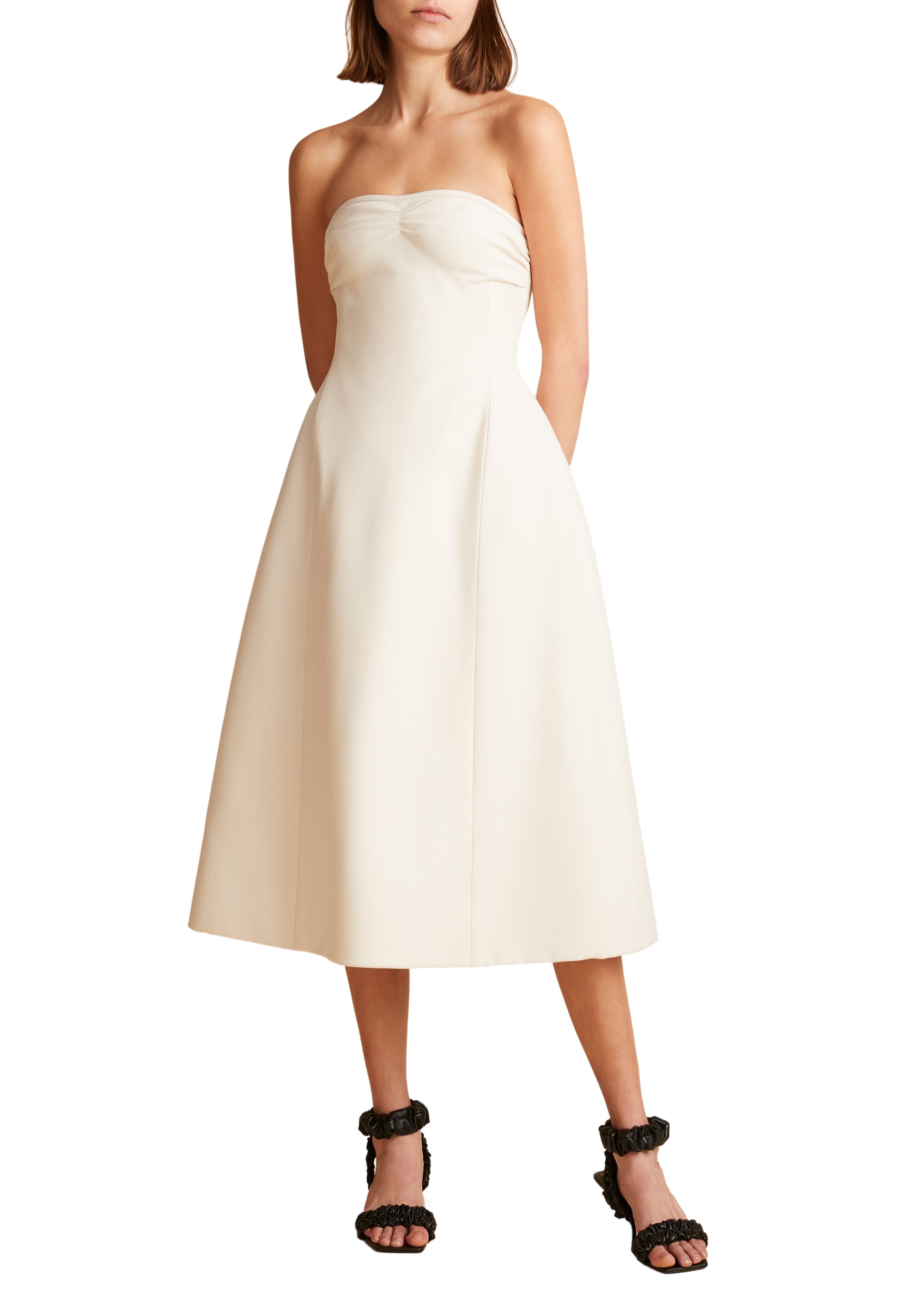 Robe Blume en laine - White