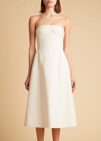 Robe Blume en laine - White