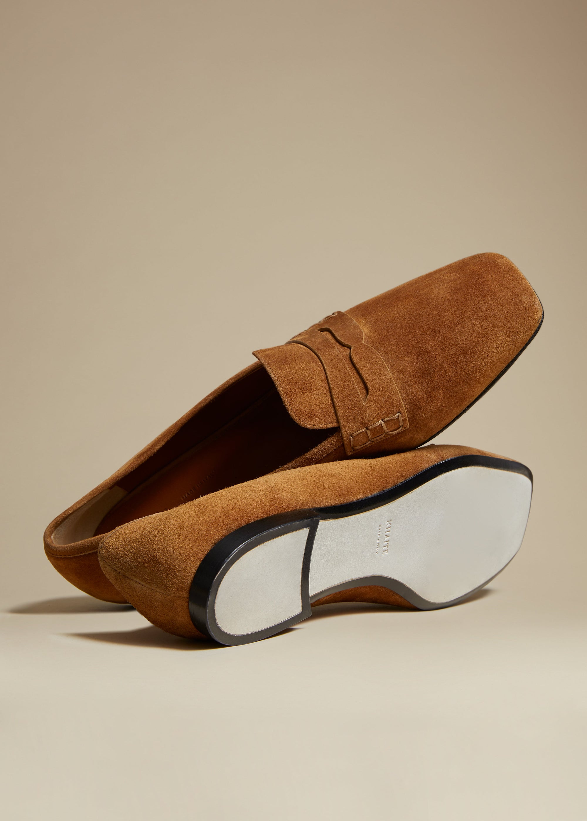 Mocassins Carlisle en cuir - Caramel