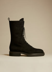 Bottes Conley en cuir - Black suede