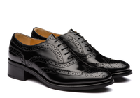 Richelieus Burwood à talonnettes - Noir Fumé