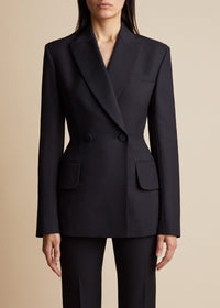 Blazer Delphine en laine - Black