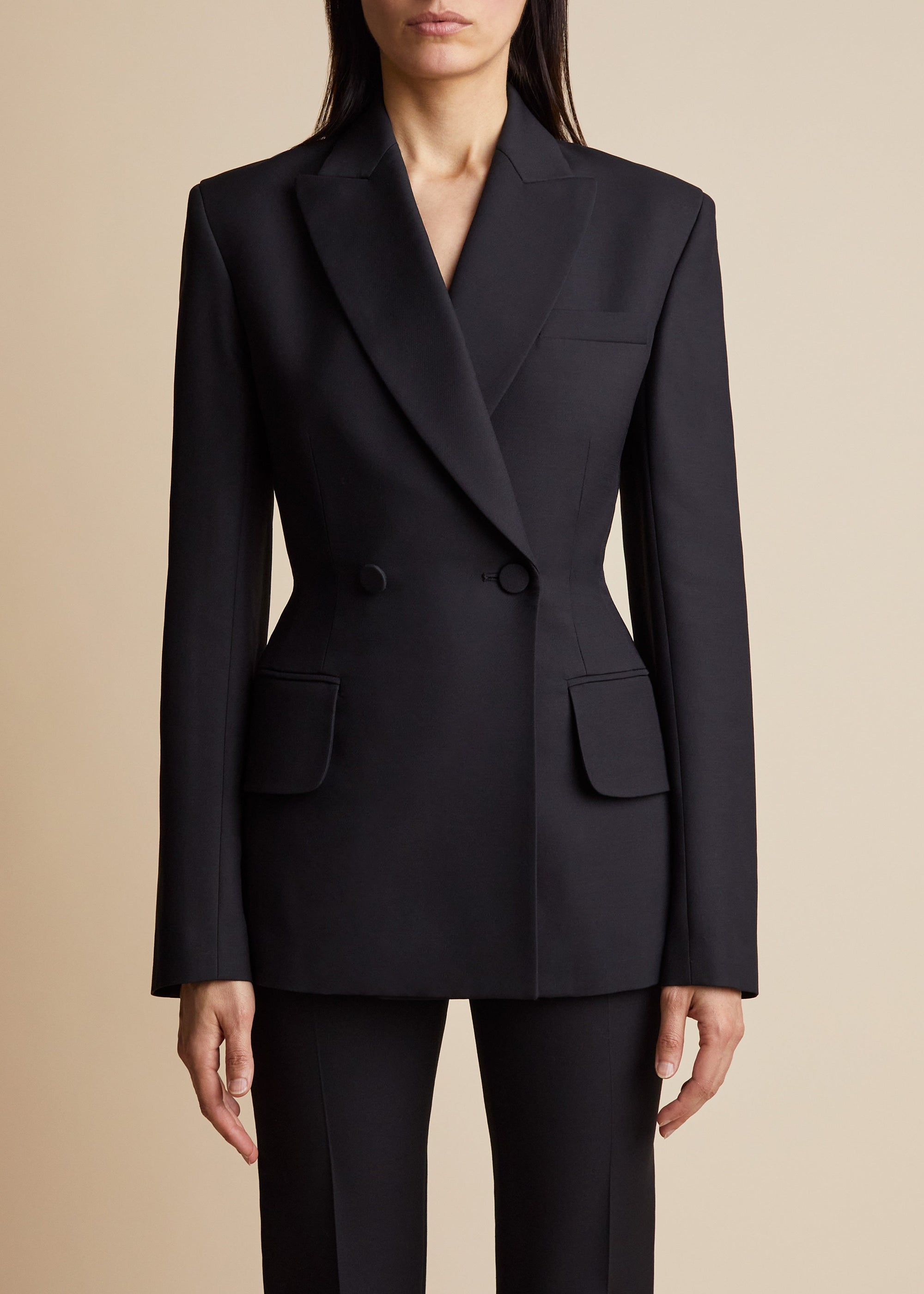Blazer Delphine en laine - Black