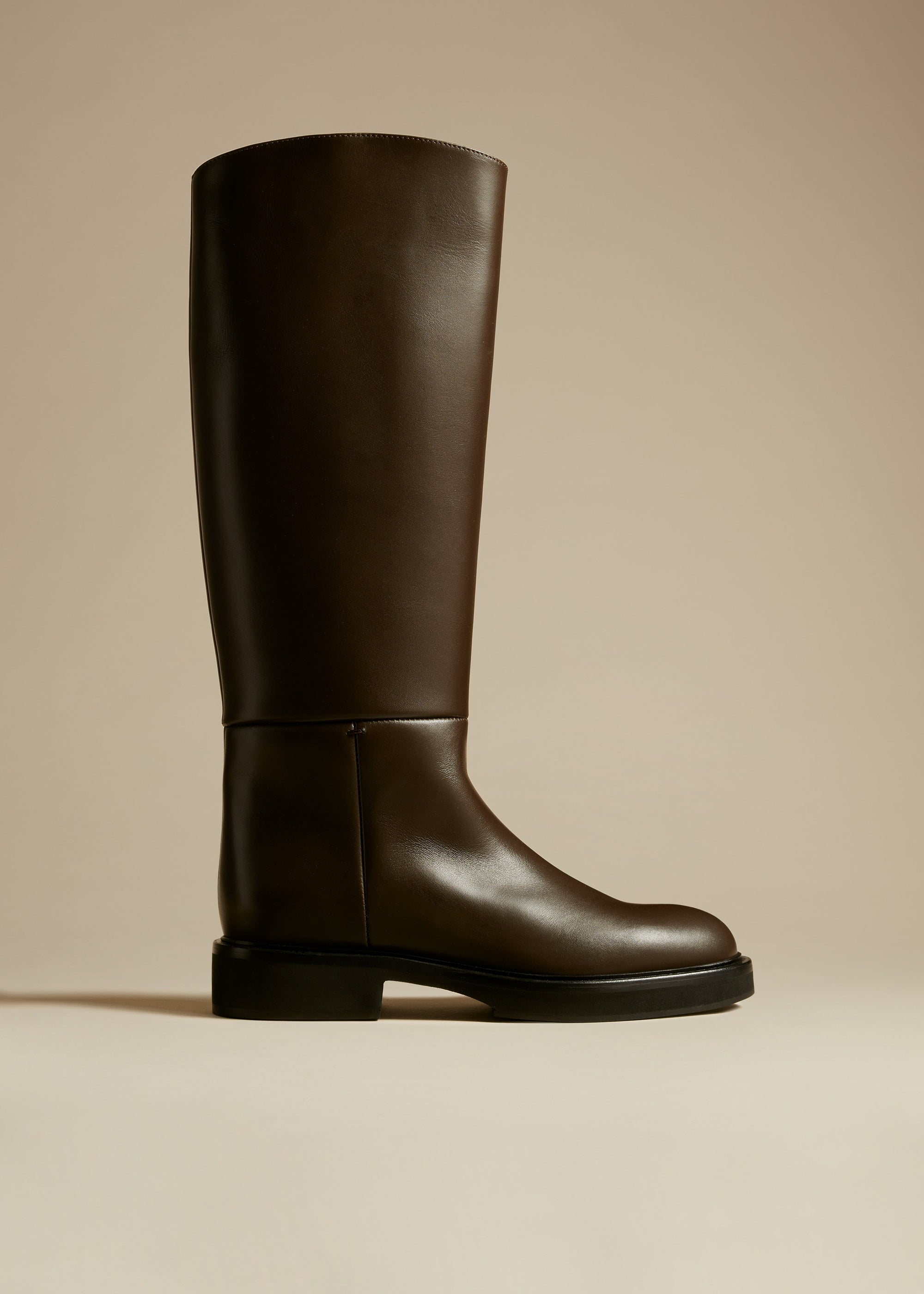 Bottes Derby en cuir - Dark Brown