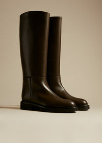 Bottes Derby en cuir - Dark Brown