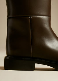 Bottes Derby en cuir - Dark Brown
