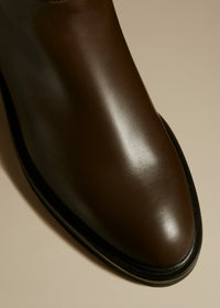 Bottes Derby en cuir - Dark Brown
