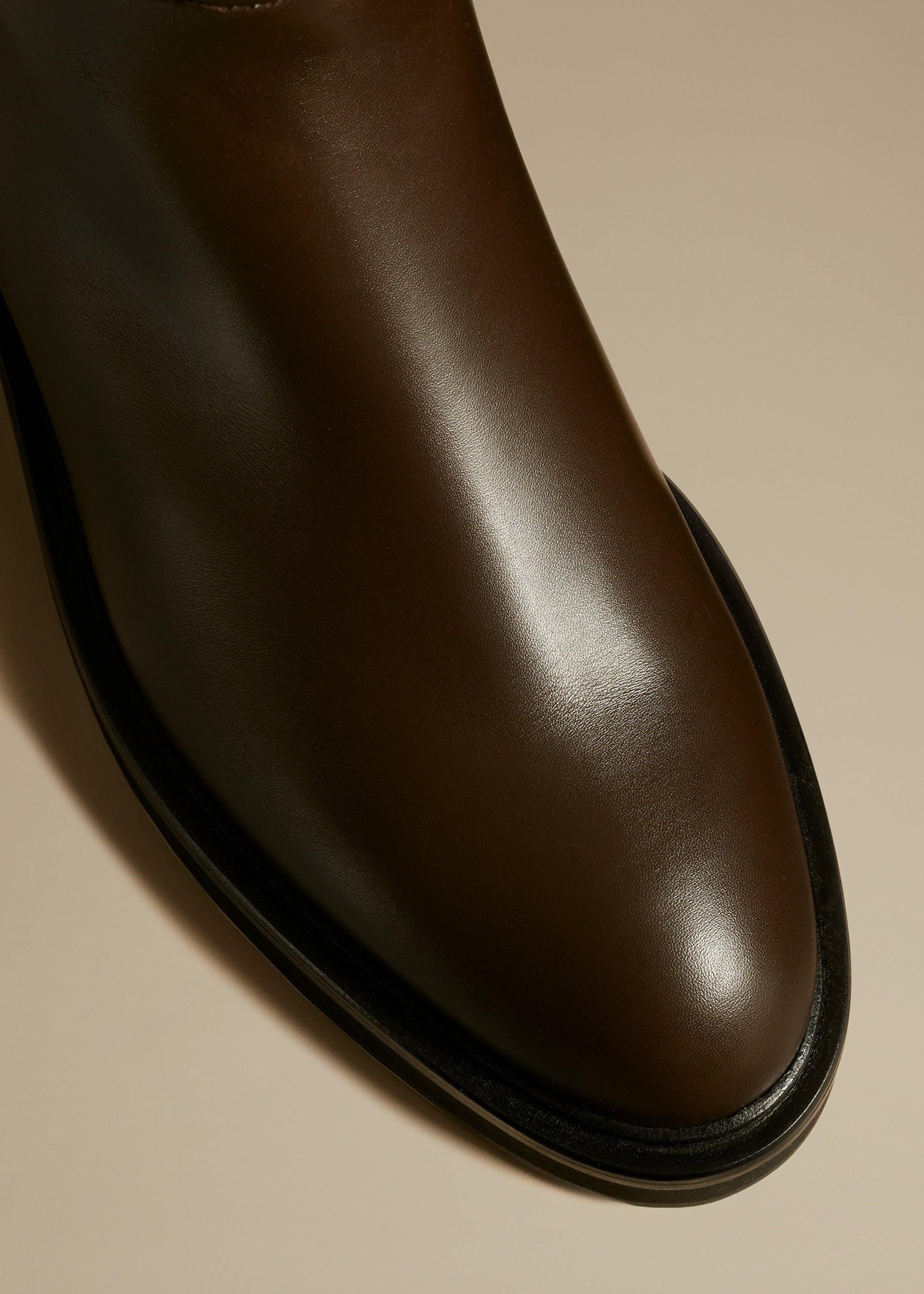Bottes Derby en cuir - Dark Brown