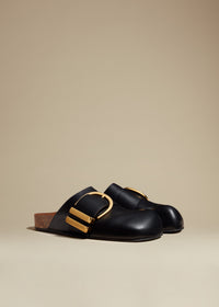 Mules Downing en cuir - Black