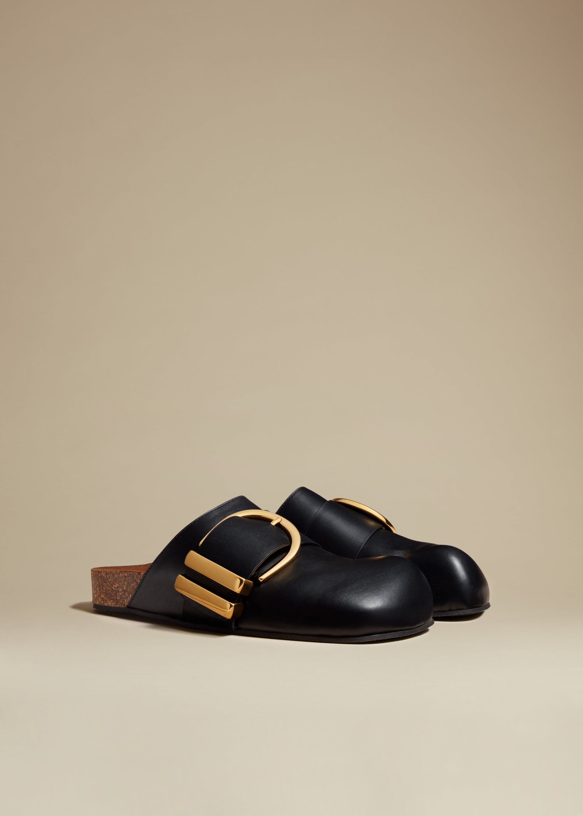 Mules Downing en cuir - Black
