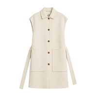Gilet long ceinturé - Blanc