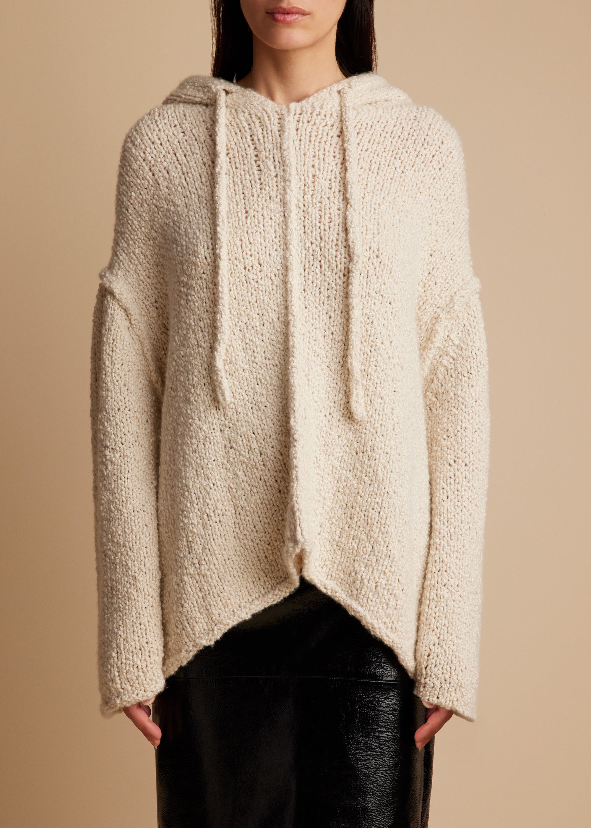 Hoodie Sile en cachemire - Ivory