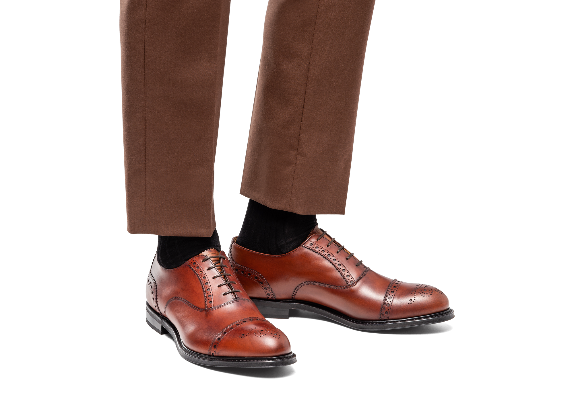 Richelieus Oxford Waltham - Cognac Naturel