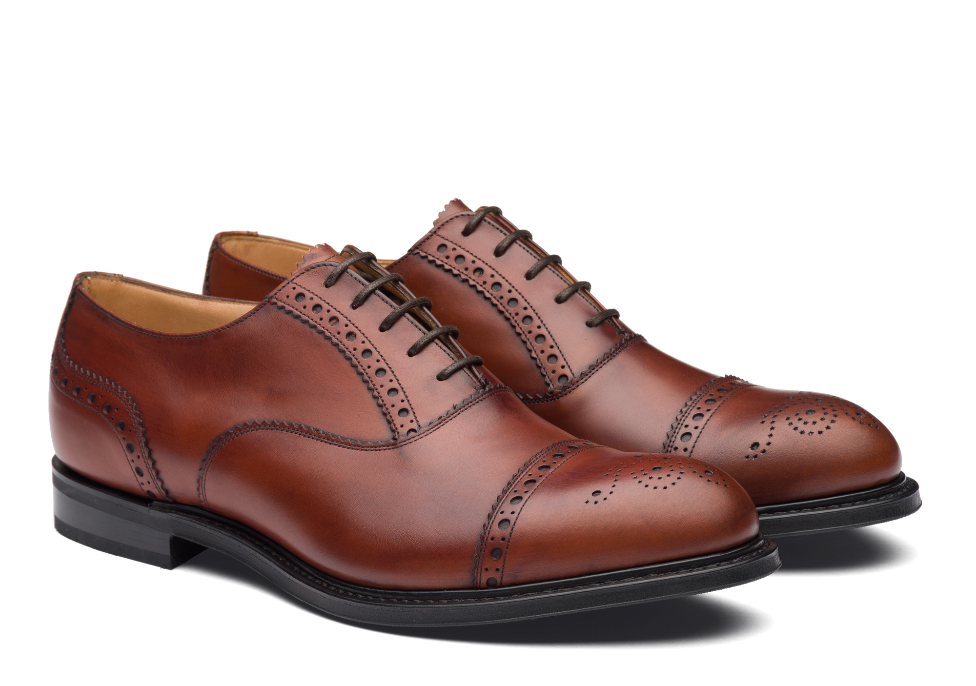 Richelieus Oxford Waltham - Cognac Naturel